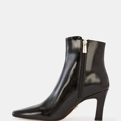 Loz Ankle Boot Black Crinkle Patent