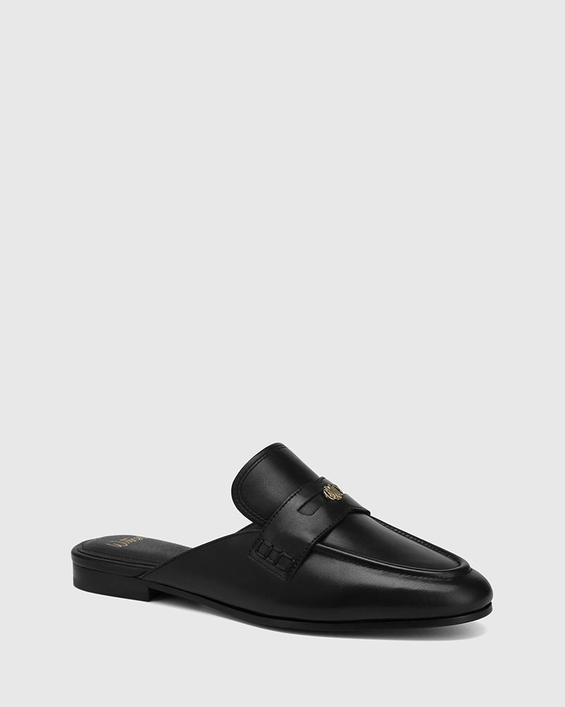 Aaron Black Leather