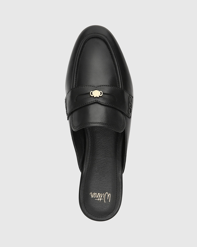 Aaron Black Leather