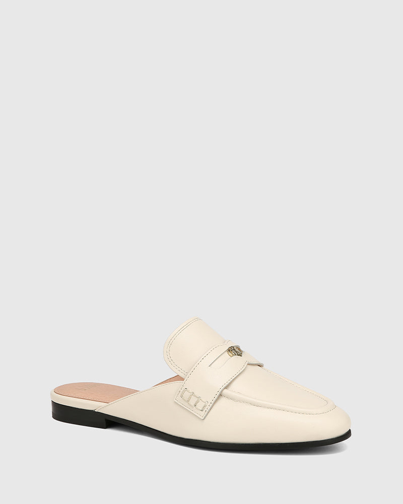 Aaron Vintage Ivory Leather