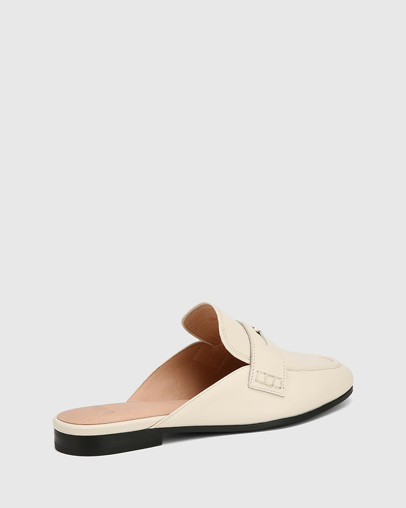 Aaron Vintage Ivory Leather