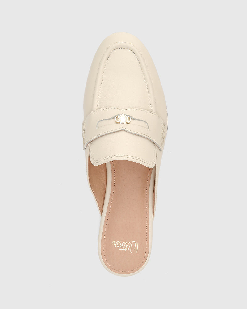 Aaron Vintage Ivory Leather