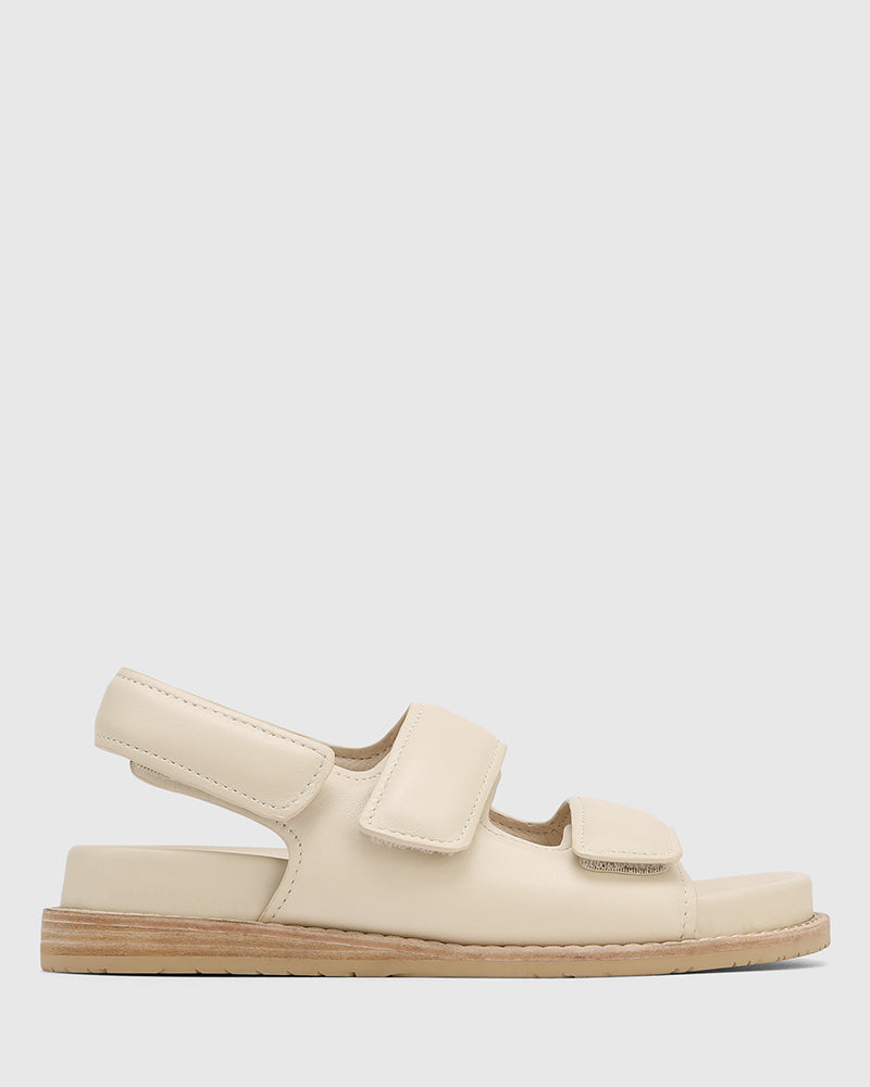 Alexsandra Vintage Ivory Leather