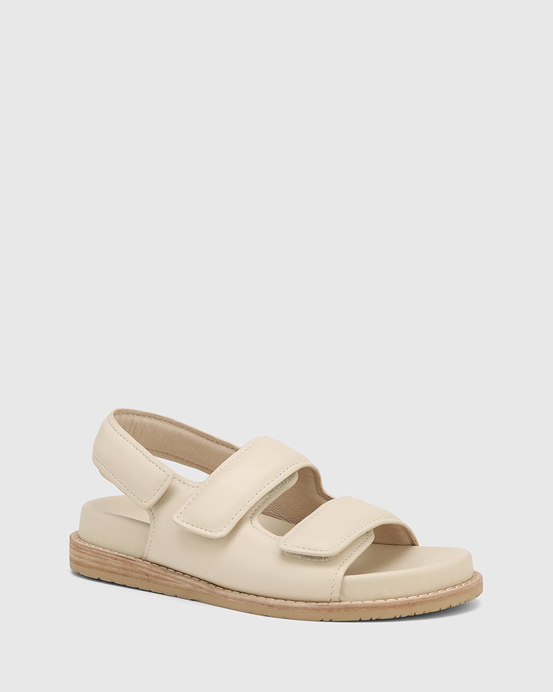 Alexsandra Vintage Ivory Leather