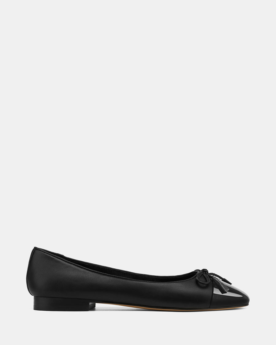 Amelia Casual Flats Black Leather