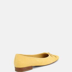 Armenia Casual Flats Lemon Suede