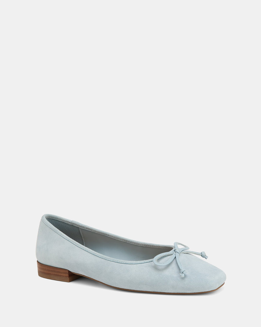 Armenia Casual Flats Soft Blue Suede