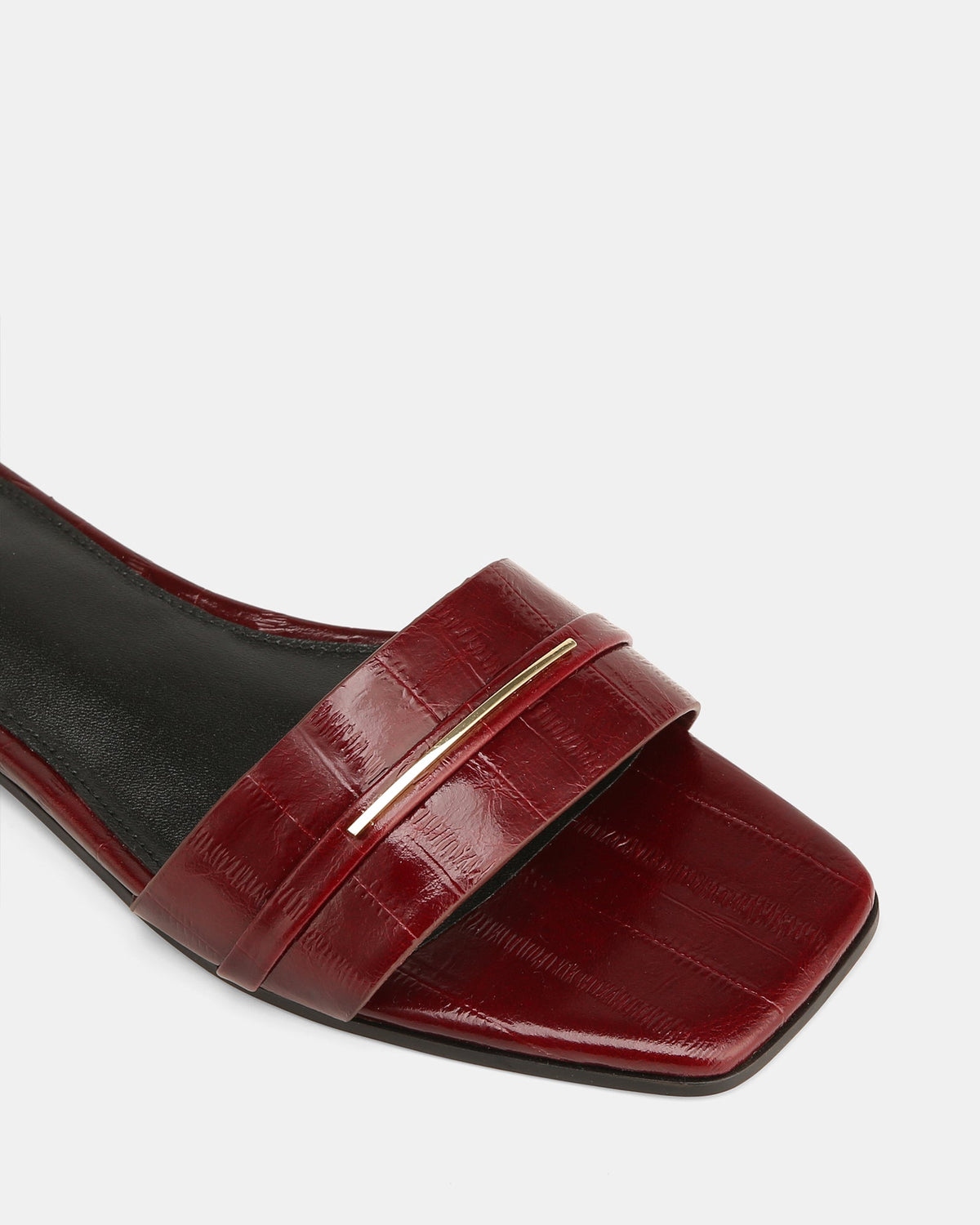 Ash Flat Sandals Berry Leather