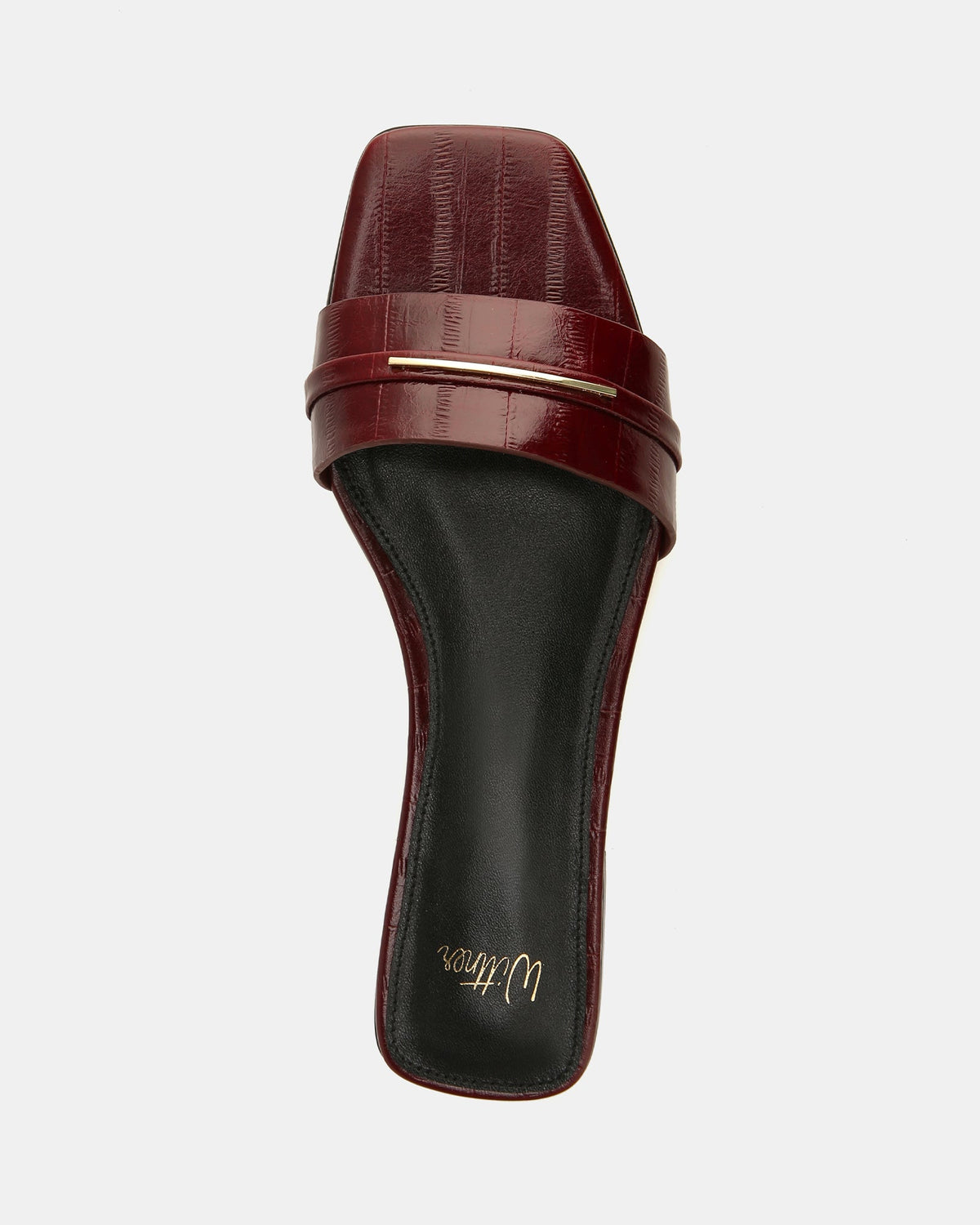 Ash Flat Sandals Berry Leather