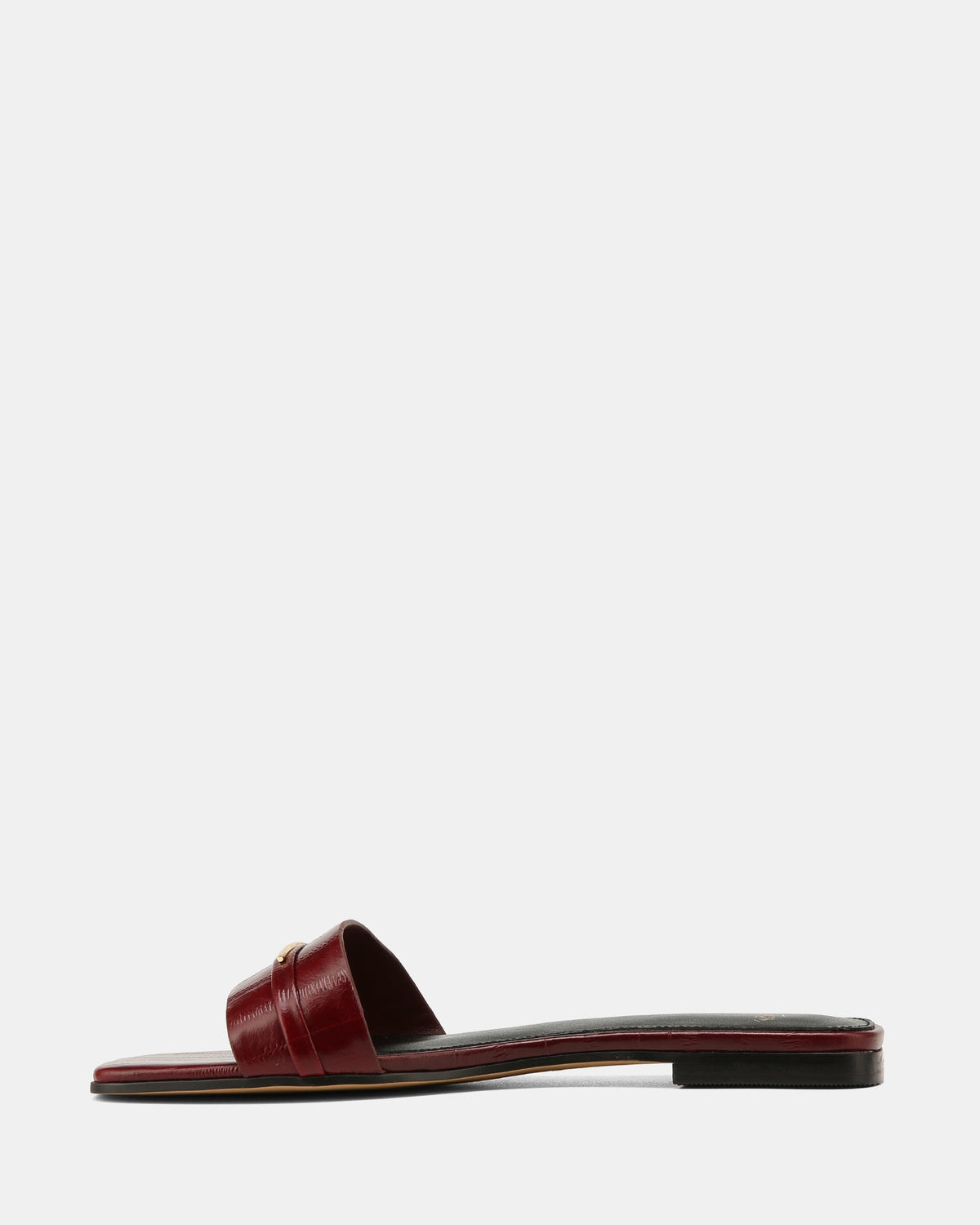Ash Flat Sandals Berry Leather
