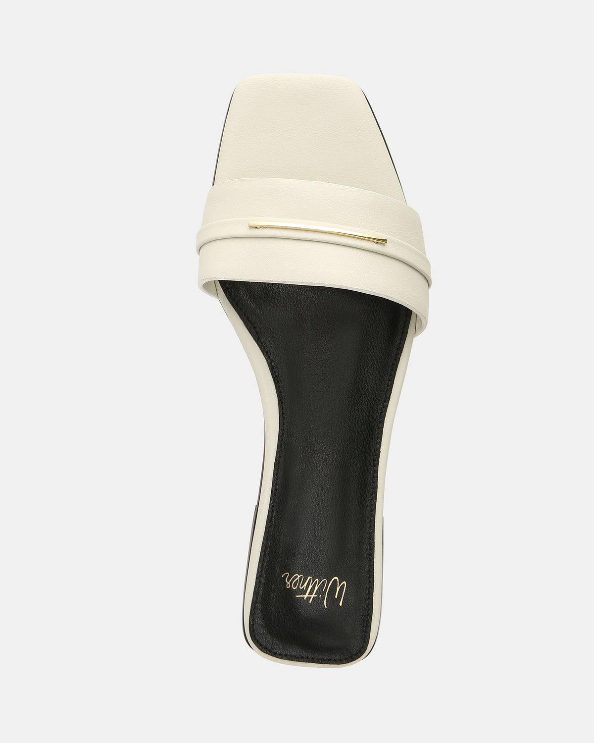 Ash Flat Sandals Off White Leather