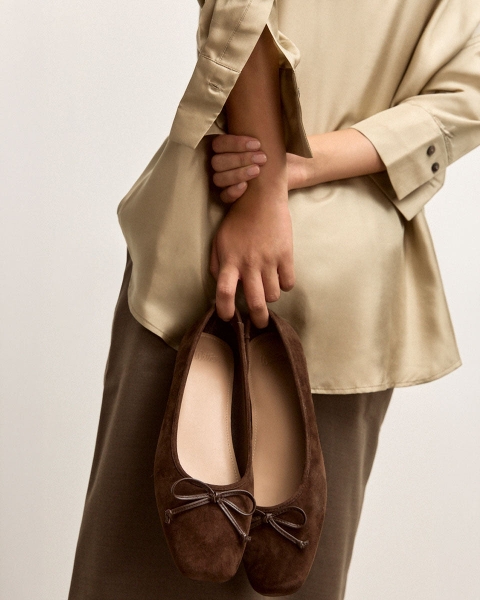 Armenia Casual Flats Hot Choc Suede