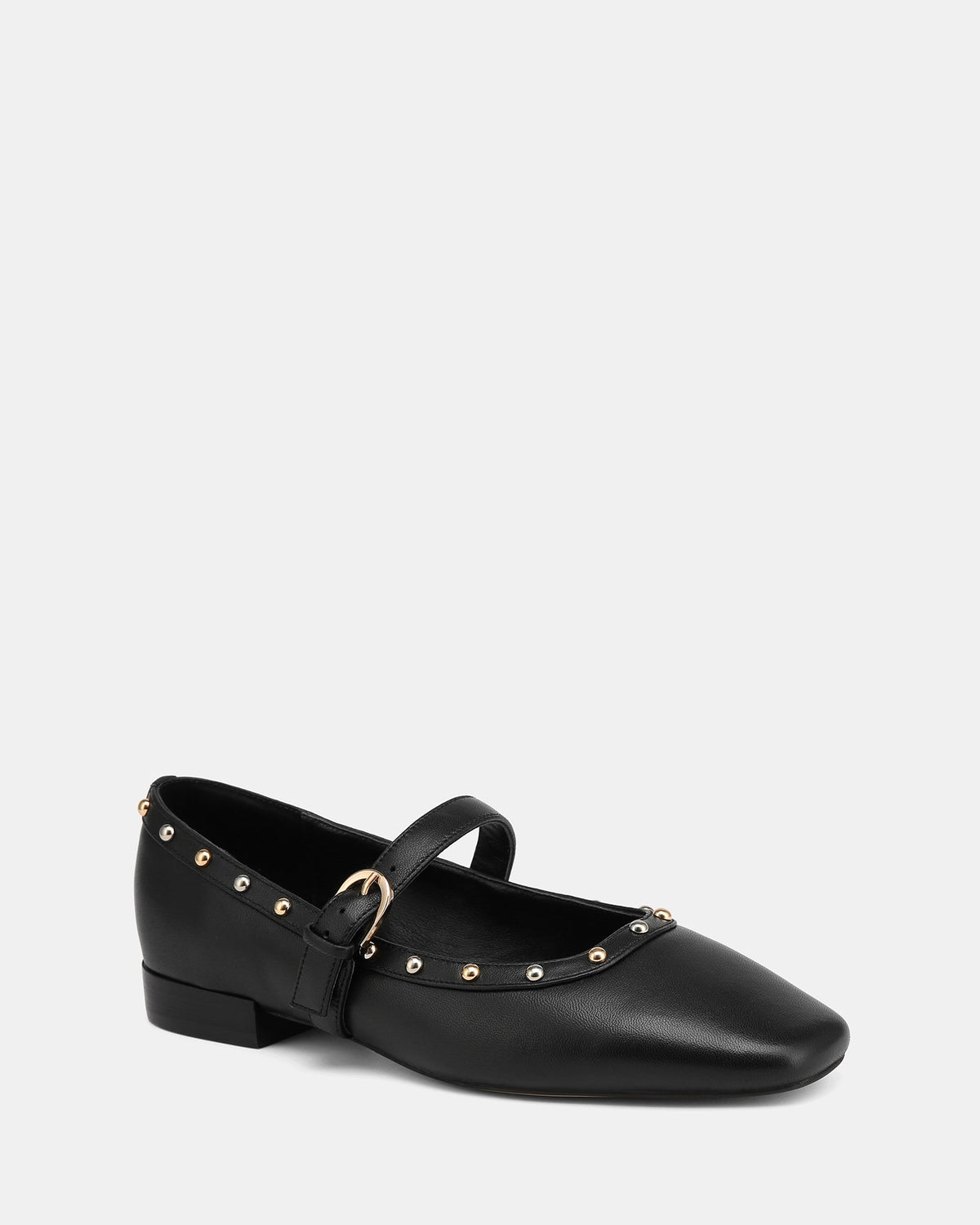 Bailey Casual Flats Black Leather