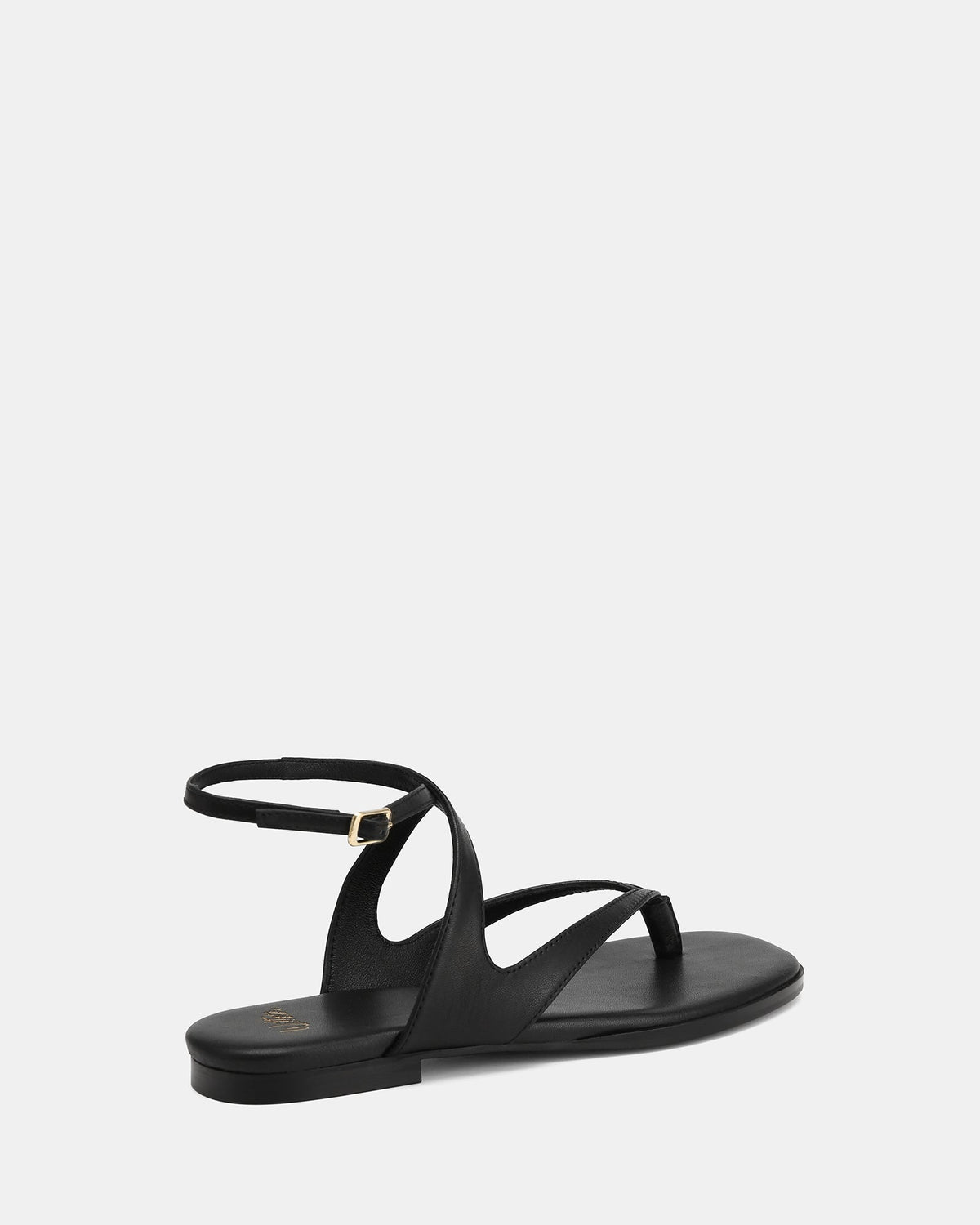 Belle Thongs Black Leather