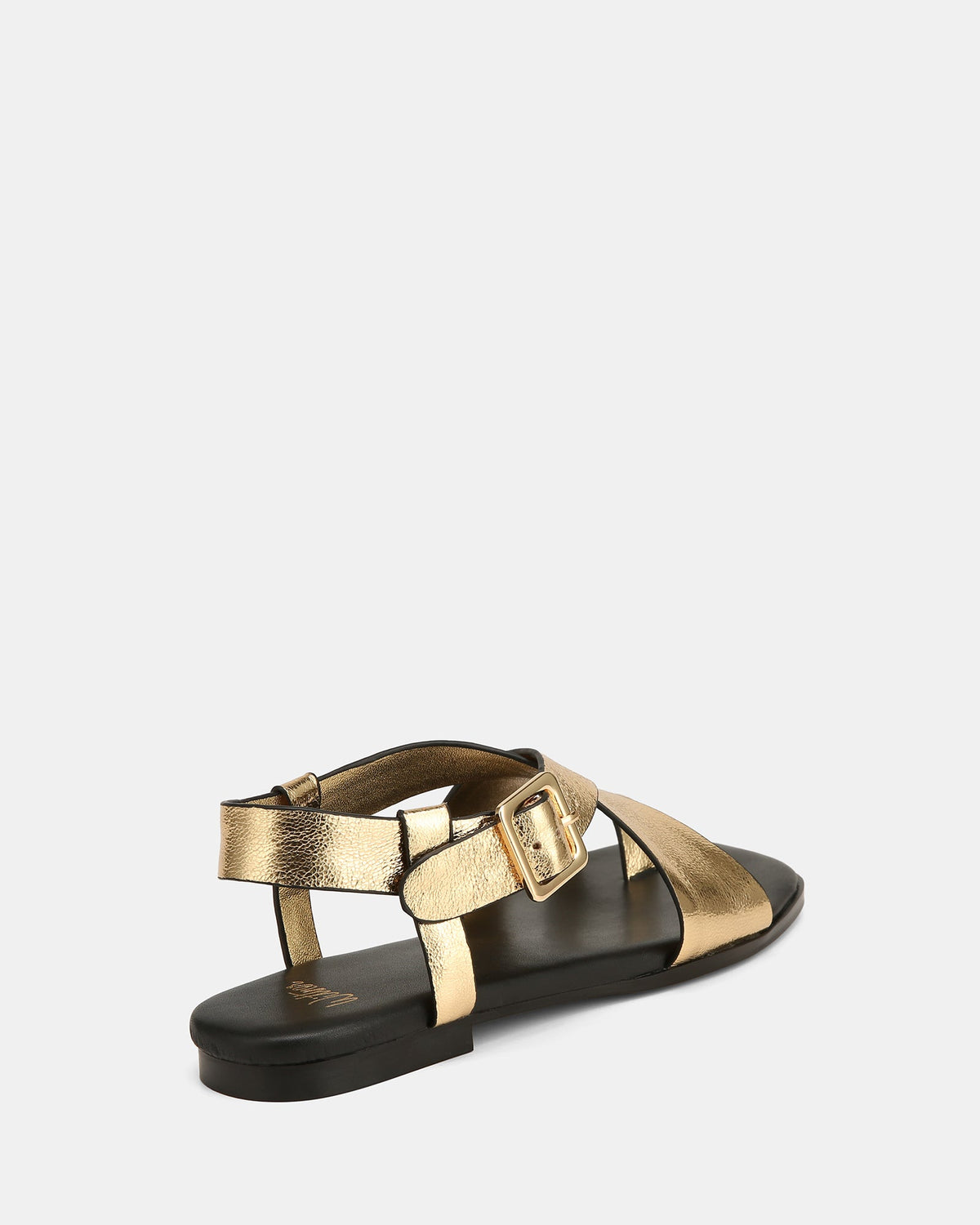 Bianca Flat Sandals Gold Leather
