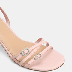 Briony Low Heels Soft Pink Leather