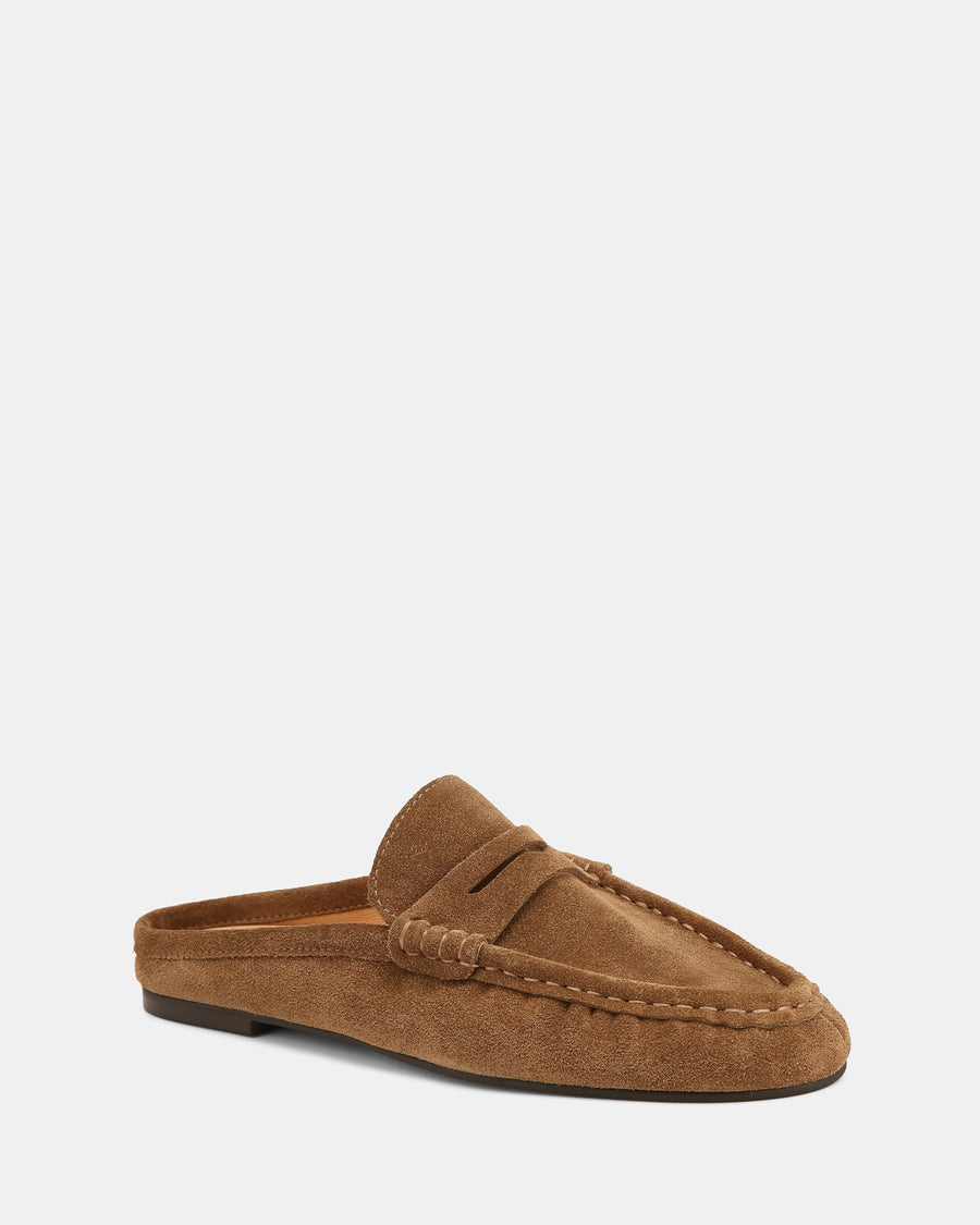 Bronn Casual Flats Chestnut Suede