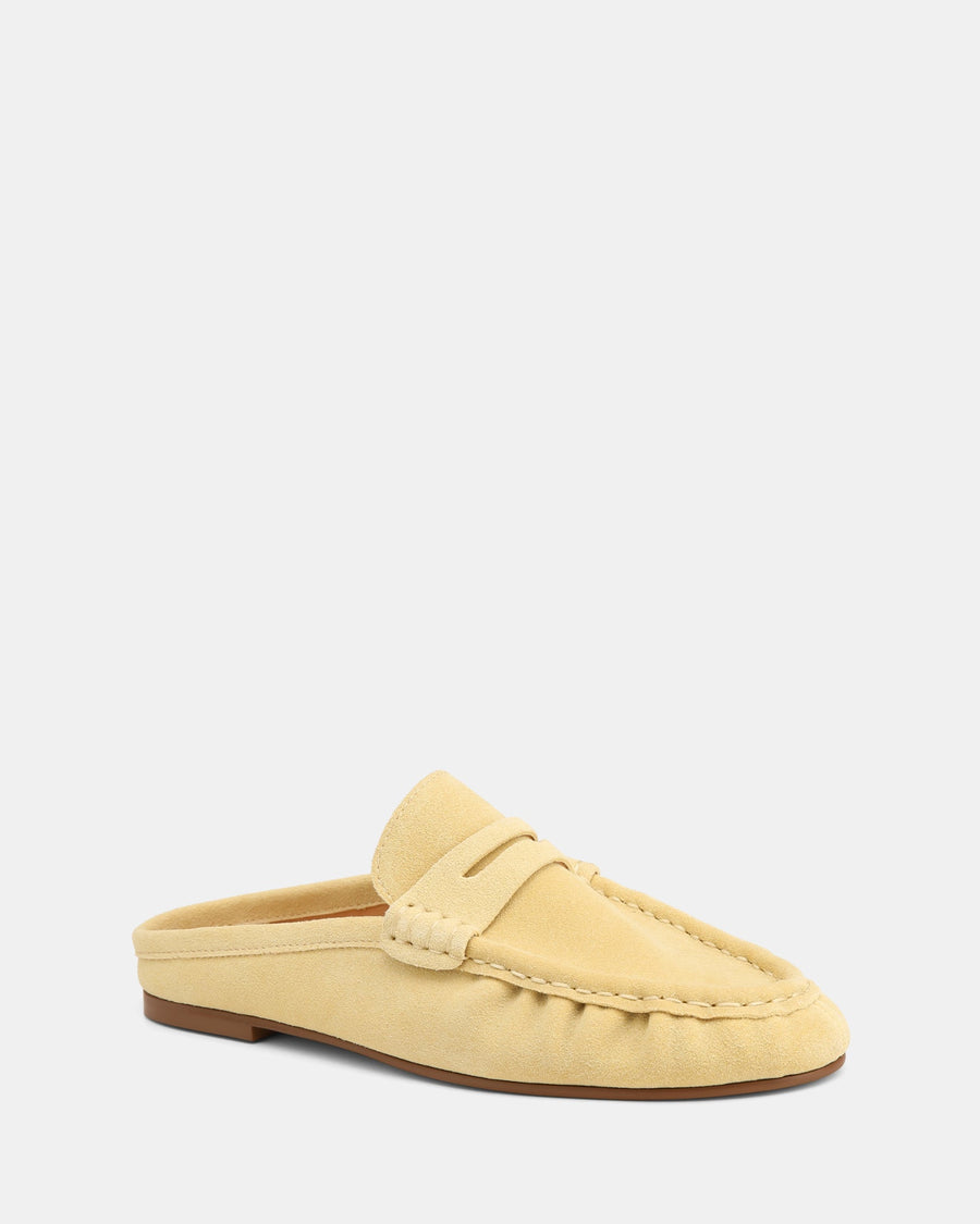 Bronn Casual Flats Lemon Suede