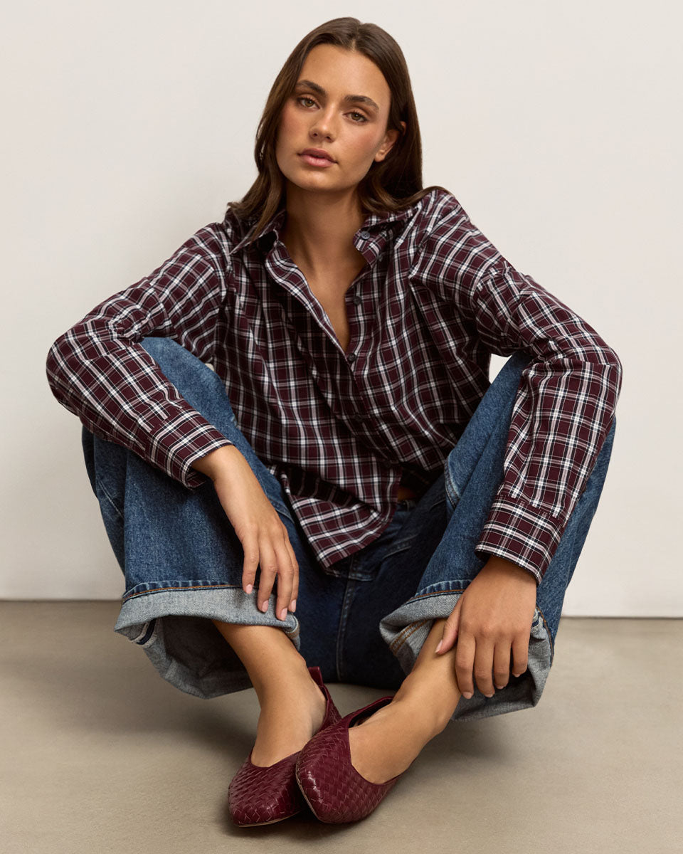 Berty Slip On Berry Leather