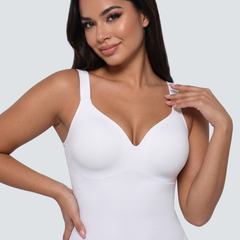 The Built-In Bra Shaping Cami in White