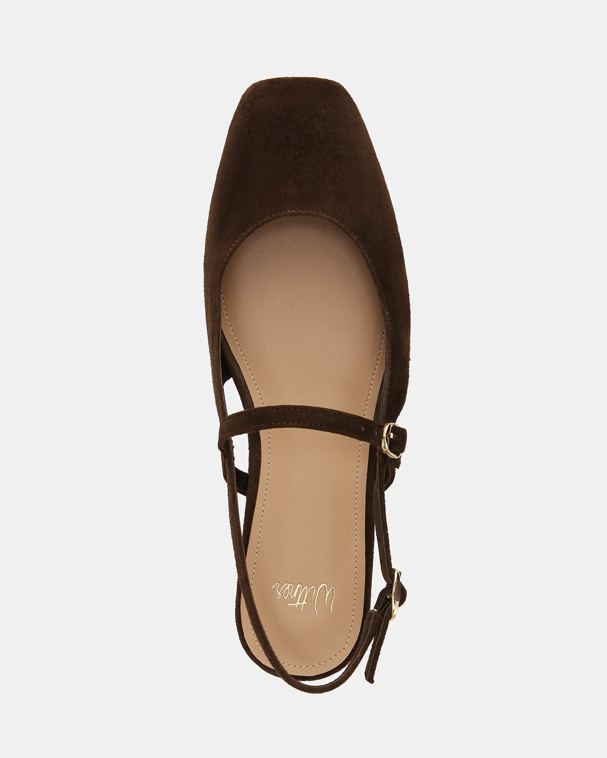Dallas Dress Flats Espresso Suede