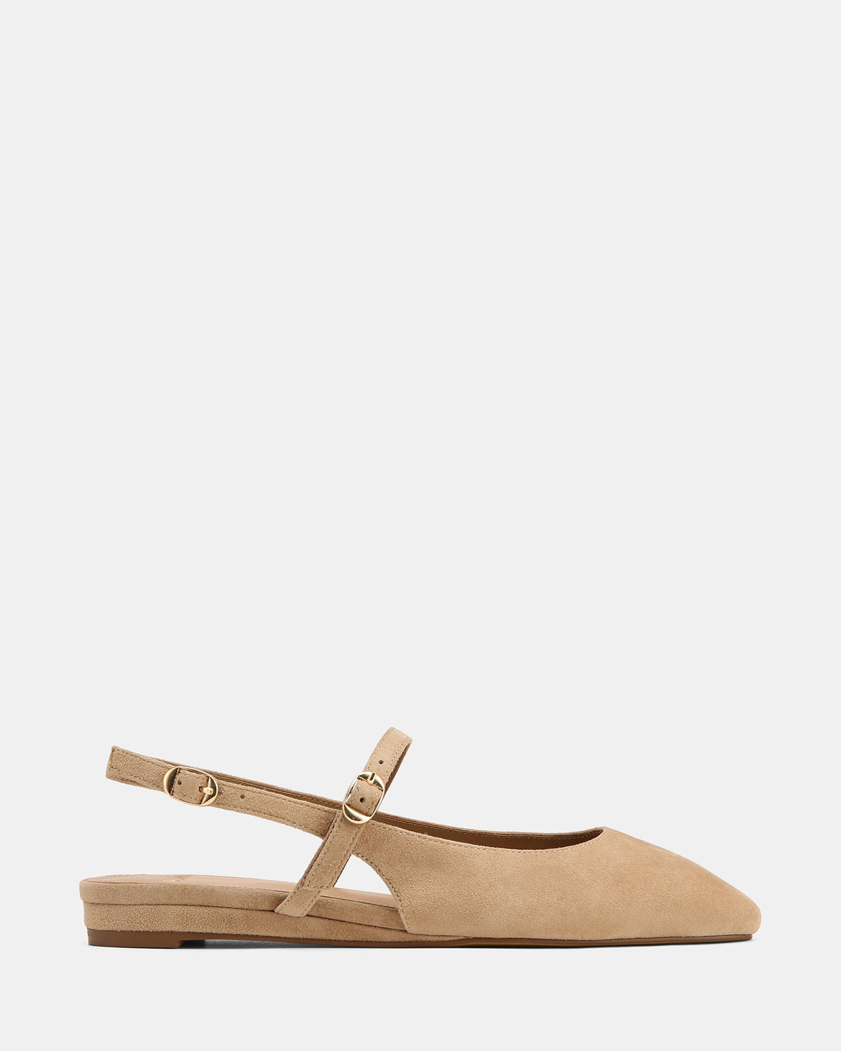 Dallas Dress Flats Fawn Suede
