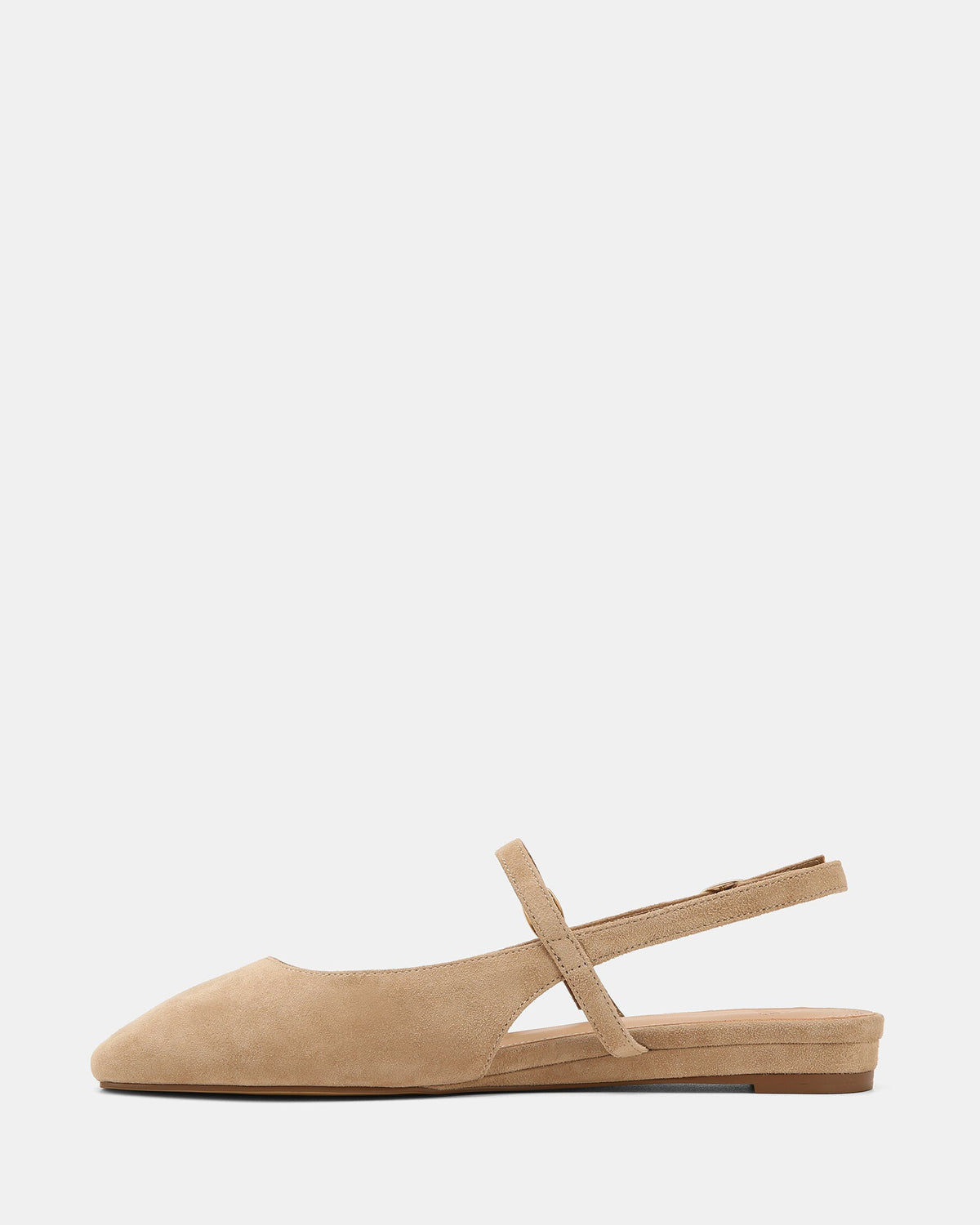 Dallas Dress Flats Fawn Suede