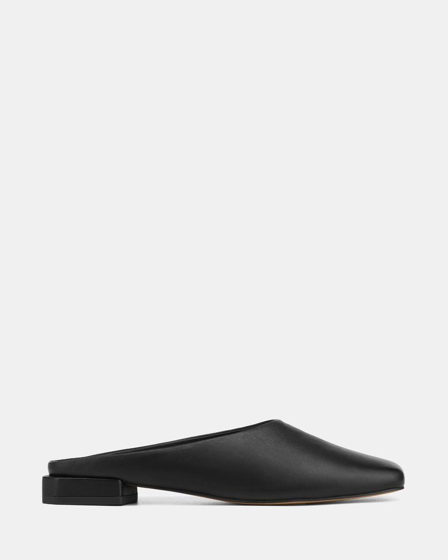 Dalton Casual Flats Black Leather