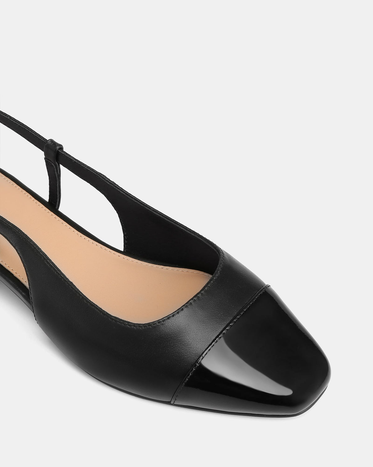 Dame Dress Flats Black Leather
