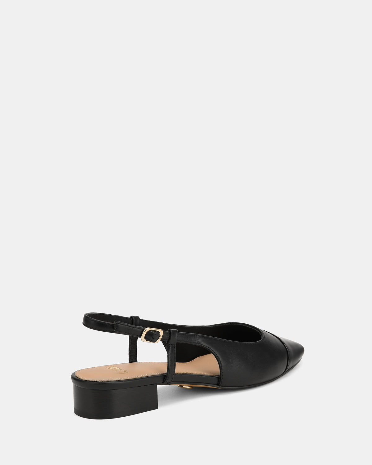 Dame Dress Flats Black Leather