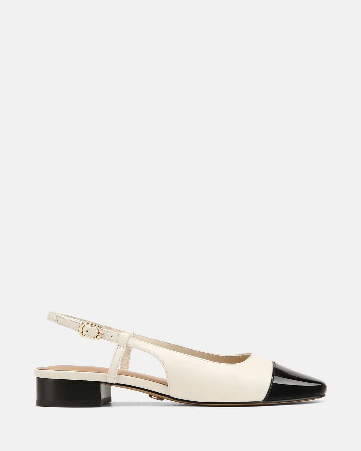 Dame Dress Flats Off White/Black