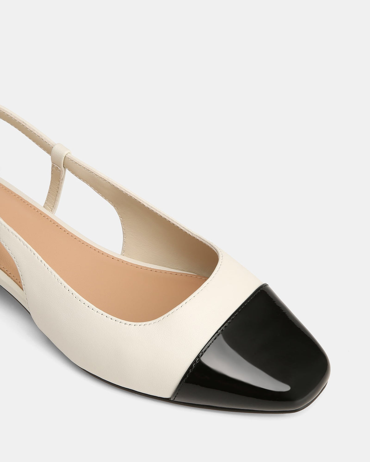 Dame Dress Flats Off White/Black
