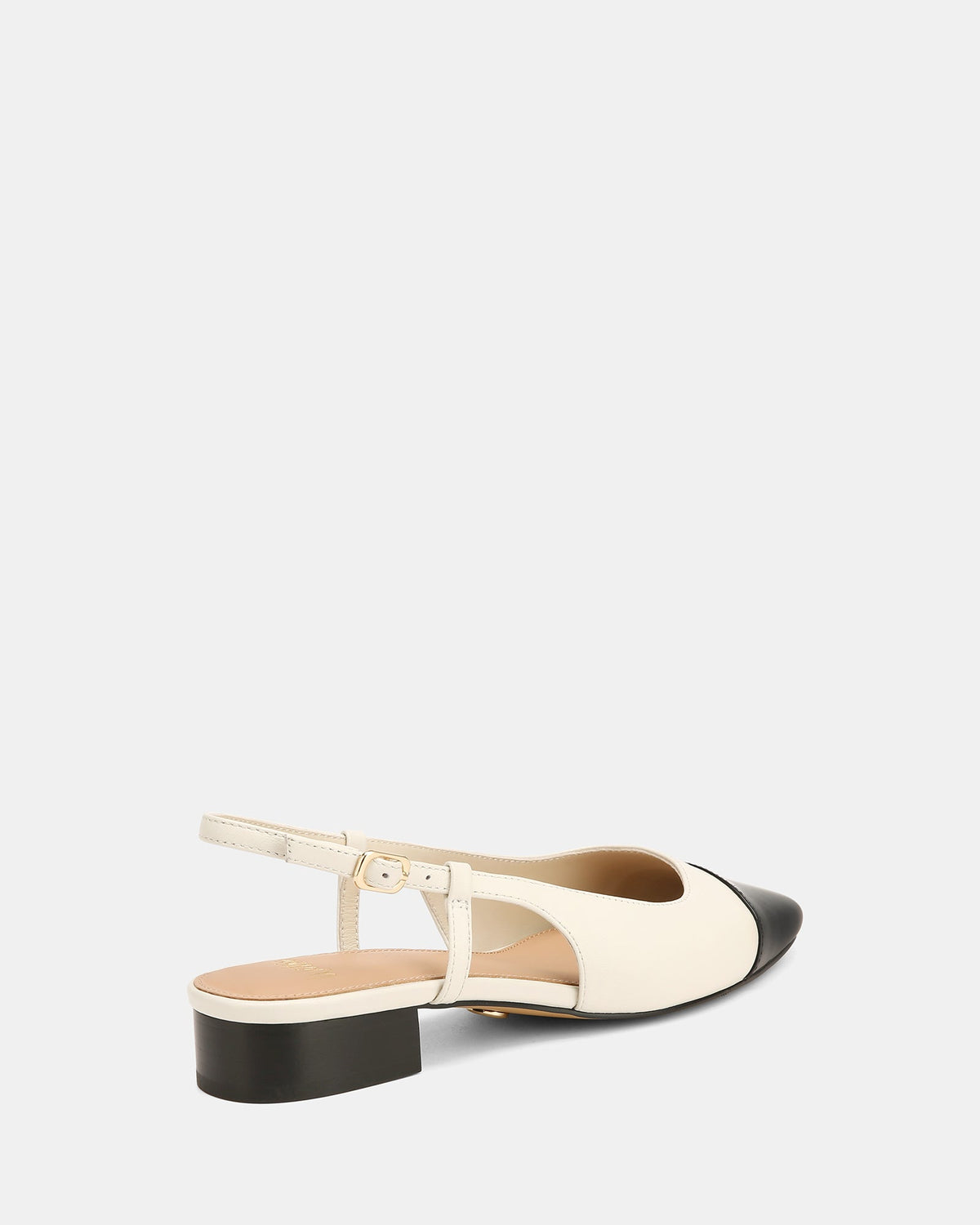 Dame Dress Flats Off White/Black