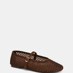 Dreamy Casual Flats Chocolate Mesh/Leather