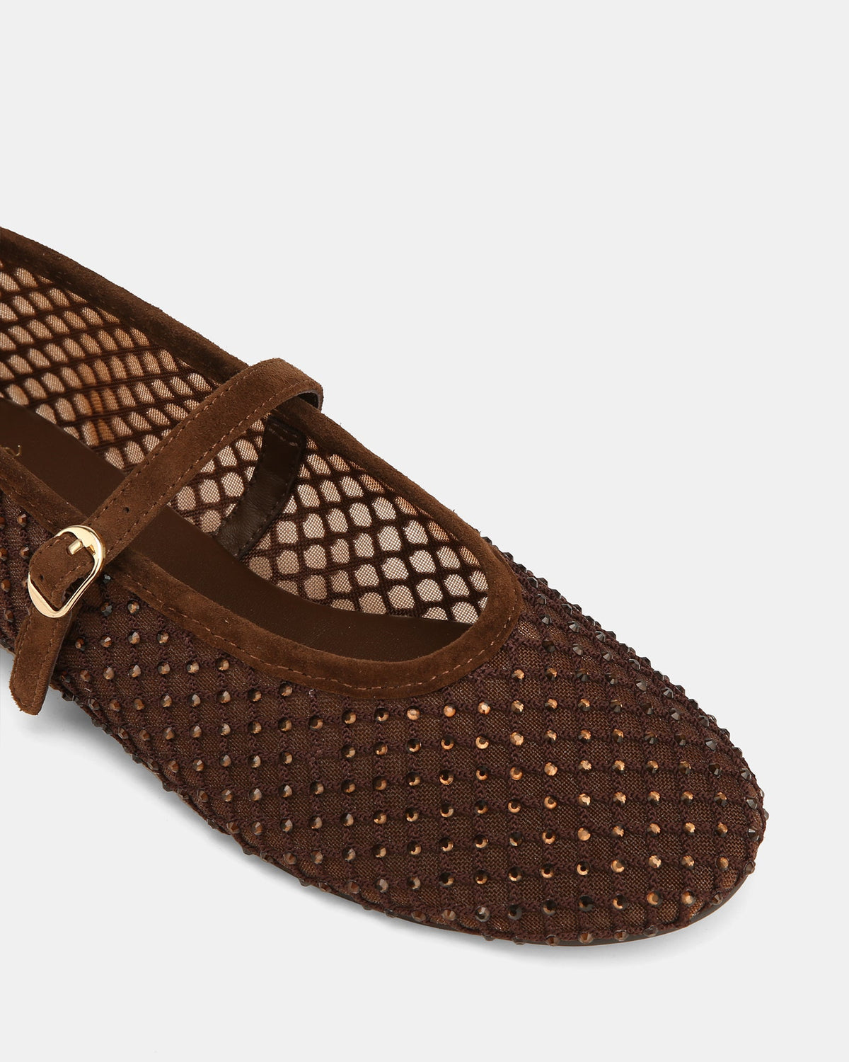 Dreamy Casual Flats Chocolate Mesh/Leather
