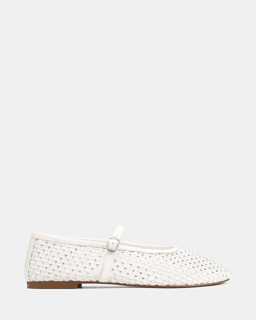 Dreamy Casual Flats White Mesh/Leather