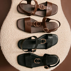 Dalia Black Pebbled Leather