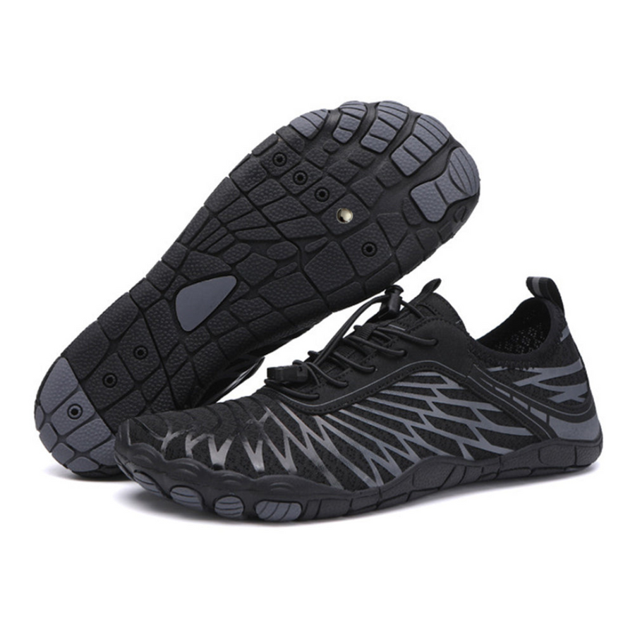 The Wide-Toe Barefoot Walker in Black