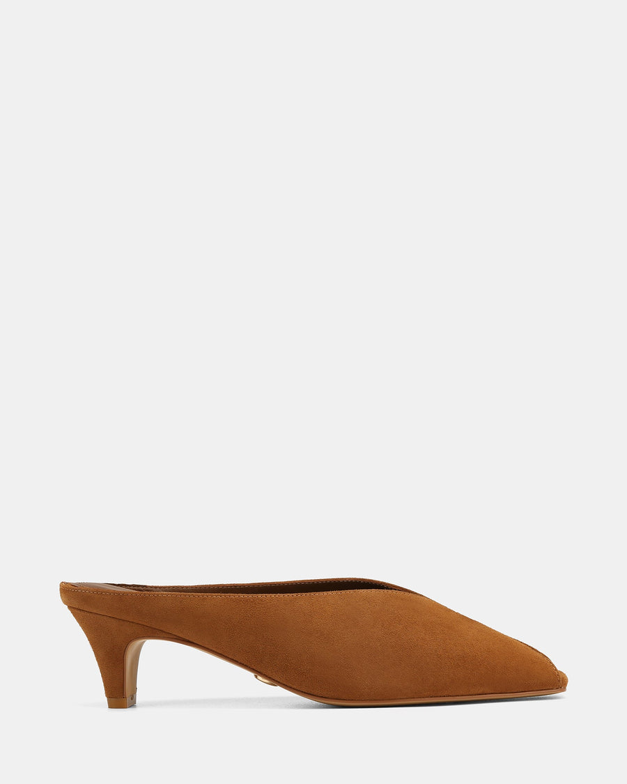 Eden Low Heels Burnt Almond Suede