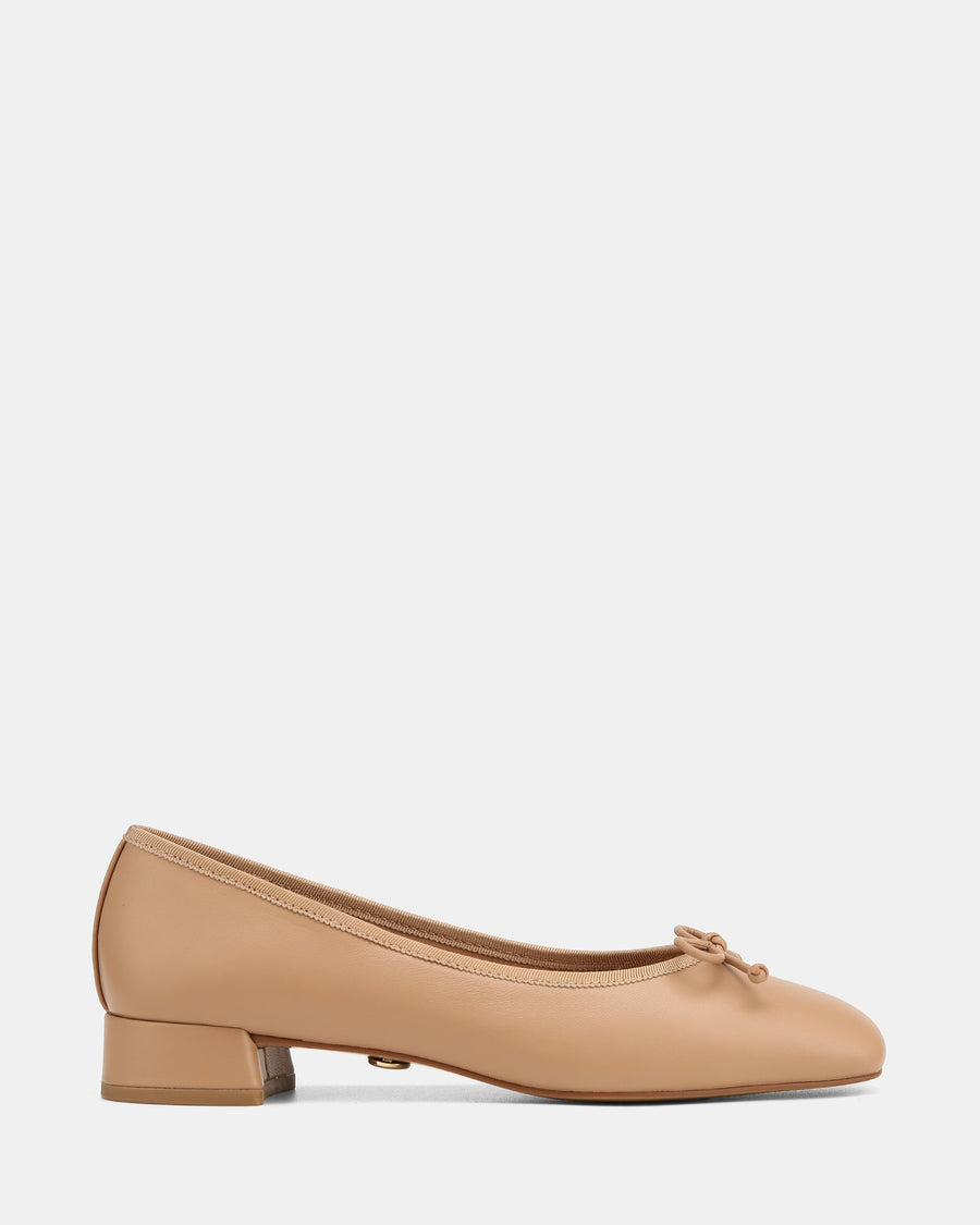 Eve Casual Flats Nude Leather