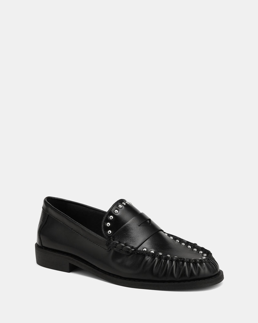 Finley Laceup/Loafers Black Leather