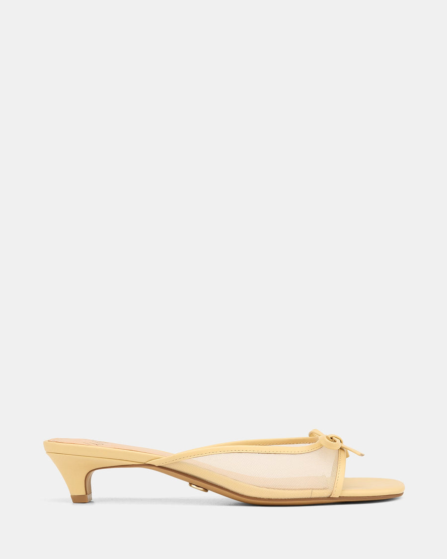 Francis Flat Sandals Butter Mesh/Leather
