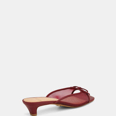 Francis Flat Sandals Raisin Mesh/Leather
