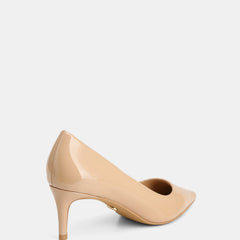 Gabe Low Heels Nude Patent Leather