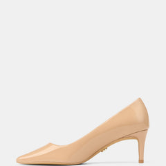 Gabe Low Heels Nude Patent Leather