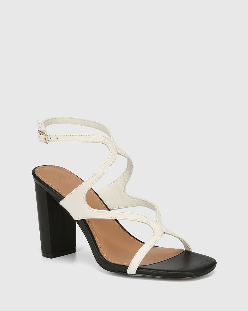 Radiance Off White And Black Leather