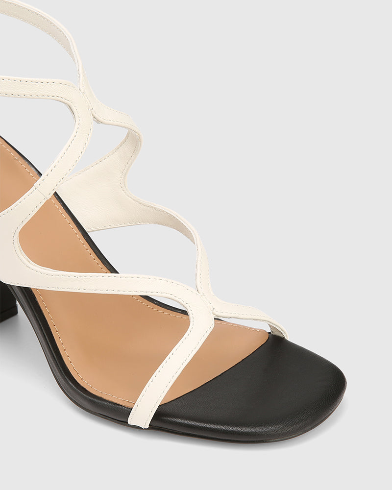 Radiance Off White And Black Leather