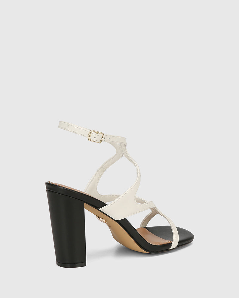 Radiance Off White And Black Leather