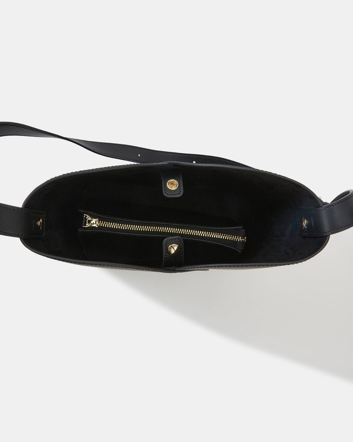 Hayes Cross Body Bag Black Leather