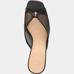 Irina Mid Sandals Black Mesh/ Leather